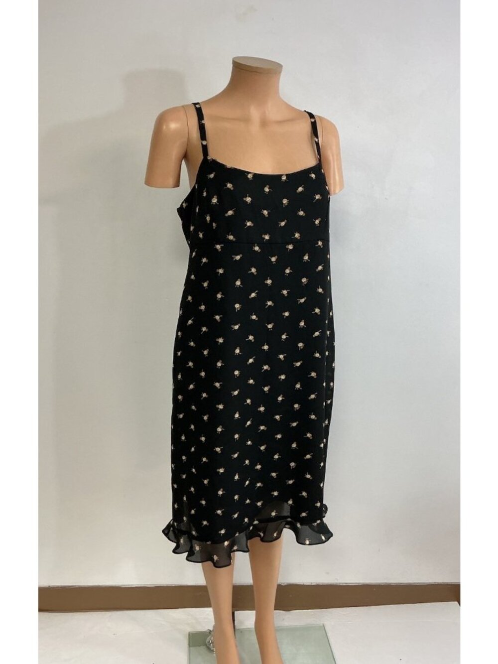 Mia Vintage Floral Slip Dress Y2K Womens 14
